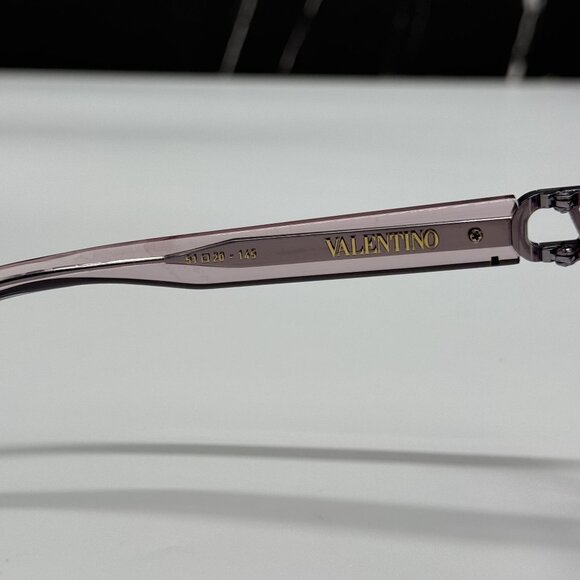 NEW VALENTINO V-SIDE VLX-131C PINK SQUARE EYEGLASSES VALENTINO - Picture 7 of 10